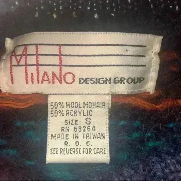 Vintage Mohair Blend Milano Design  Group Sweater - Picture 8 of 8